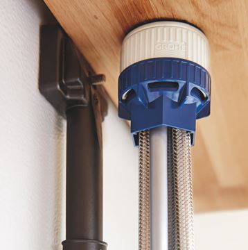 GROHE ZEDRA drezová batéria, s vyťahovacou sprškou, supersteel 32294DC2 Obrázek - fotka