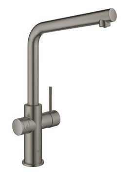GROHE BLUE HOME drezová elektronická batéria, s filtračným a chladiacim zariadením, Bluetooth, napájanie zo siete, brúsený hard graphite 31454AL1 Obrázek - fotka