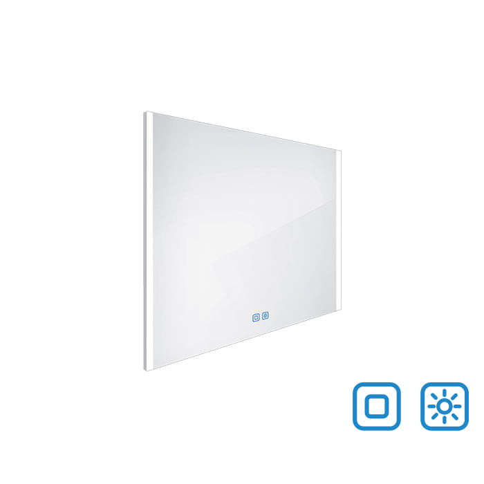 NIMCO ZP 11000 zrkadlo 80x70 cm, reverzibilné, s osvetlením, s reguláciou stmievania a teploty svetla, s dvoma senzormi