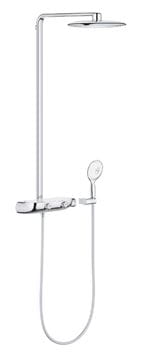 GROHE RAINSHOWER SYSTEM SMARTCONTROL MONO 360 sprchový set s termostatickou batériou, horná sprcha, ručná sprcha so 4 prúdmi, tyč, hadica, chróm