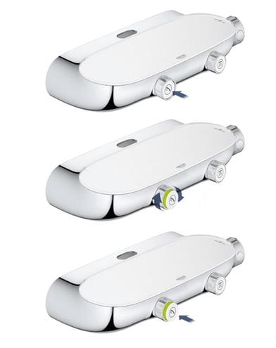 GROHE RAINSHOWER SYSTEM SMARTCONTROL MONO 360 sprchový set s termostatickou batériou, horná sprcha, ručná sprcha so 4 prúdmi, tyč, hadica, chróm 26361000 Obrázek - fotka