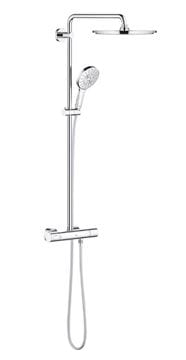 GROHE RAINSHOWER SMARTACTIVE 310 sprchový set s termostatickou batériou, horná sprcha, ručná sprcha s 3 prúdmi, tyč, hadica, Water Saving, chróm