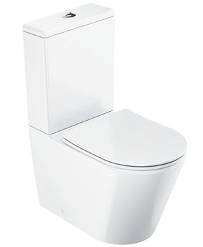 RAVAK WC kombi Elegant, so SoftClose sedadlom, RimOff splachovanie, vario odpad