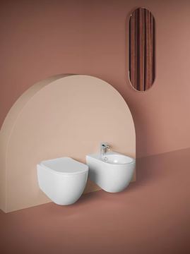 ARTCERAM FILE 2.0 závesné WC, Rimless splachovanie, Saniglaze, lesklá biela  FLV006 01,00 Obrázek - fotka