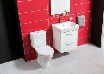 JIKA LYRA PLUS WC kombi, Rimless splachovanie, Dual-Flush, zadný odpad, bočné napúšťanie H8257260002413 Obrázek - fotka