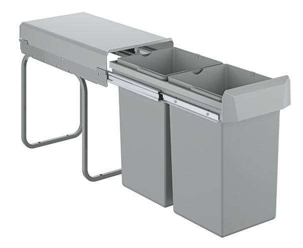GROHE BLUE odpadkový kôš na triedený odpad 2x15 l, vstavaný 40855000 Obrázek - fotka