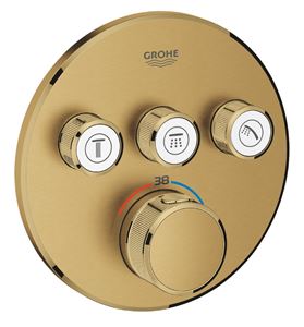 GROHE GROHTHERM SMARTCONTROL podomietková termostatická batéria, pre 3 spotrebiče, Water Saving, brúsený cool sunrise