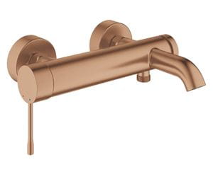 GROHE ESSENCE NEW vaňová nástenná batéria, s prepínačom, brúsený warm sunset