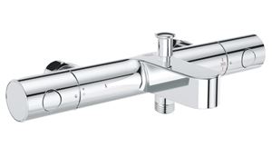 GROHE GROHTHERM 800 COSMOPOLITAN vaňová nástenná termostatická batéria, s prepínačom, Water Saving, chróm