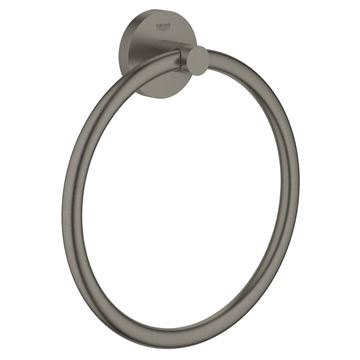 GROHE ESSENTIALS držiak uteráka 180 mm, brúsený hard graphite