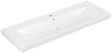 VILLEROY & BOCH SUBWAY 2.0 umývadlo 130 cm, s otvorom pre batériu a prepadom, alpská biela