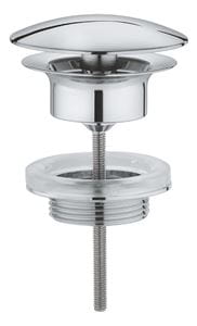 GROHE umývadlová výpusť, neuzatvárateľná, chróm