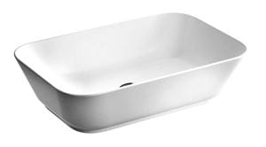 VITRA GEO umývadlo na dosku 59,5 cm, bez prepadu, brúsené, VitrAhygiene