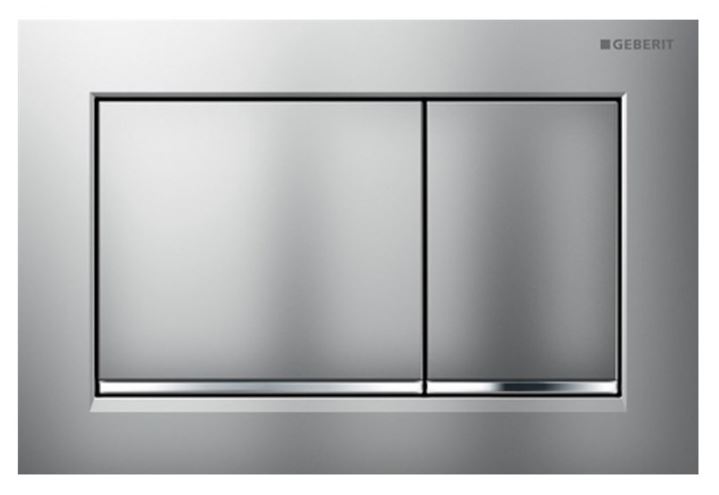 GEBERIT OMEGA 20 ovládacie tlačidlo pre dve splachovania, plast, lesklý/matný chróm 115.080.KH.1 Obrázek - Hlavní obrázek