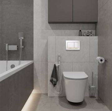 GEBERIT OMEGA 20 ovládacie tlačidlo pre dve splachovania, plast, biela/zlatá 115.080.KK.1 Obrázek - fotka