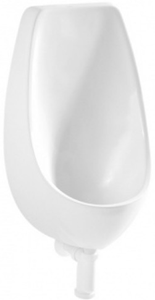 JIKA DOMINO pisoár, zadný prívod vody, Rimless splachovanie, Antibak