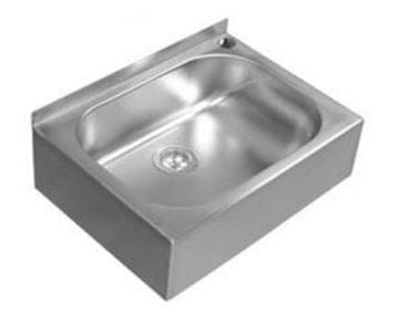 AZP BRNO umývadlo 40 cm, s otvorom pre batériu, bez prepadu, nerez AUM 022Z Obrázek - fotka