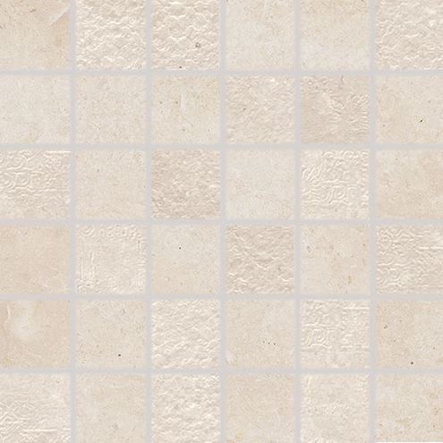 RAKO LIMESTONE mozaika 30x30(5x5) cm, lepená na sieti, mat-lesk reliéf, béžová DDM06801 Obrázek - Hlavní obrázek