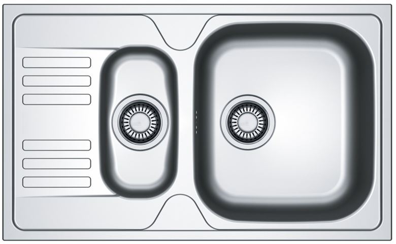 FRANKE EUROFORM EFN 651-78 nerezový drez 780x475 mm, otočný, vanička, odkvapkávač 101.0250.587 Obrázek - Hlavní obrázek