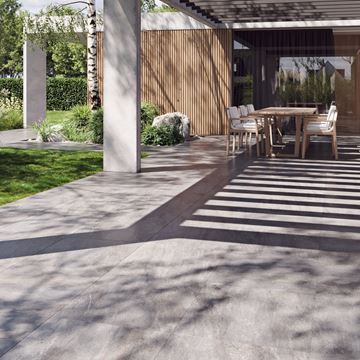 RAKO QUARZIT OUTDOOR dlažba 60x60x2 cm, mat reliéf, hnedá DAR66736 Obrázek - fotka