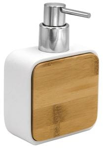 RIDDER AMARA dávkovač tekutého mydla 180 ml, polyresin, biela/bambus