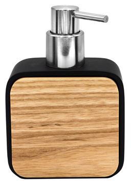 RIDDER AMARA dávkovač tekutého mydla 180 ml, polyresin, čierna/bambus