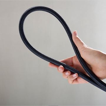 HANSGROHE DESIGNFLEX sprchová hadica 1250 mm, textilná, s ochranou proti prekrúteniu a zlomeniu, matná čierna 28220670 Obrázek - fotka