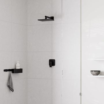 HANSGROHE VERNIS SHAPE 230 1JET horná sprcha 230x170 mm, EcoSmart, matná čierna 26283670 Obrázek - fotka