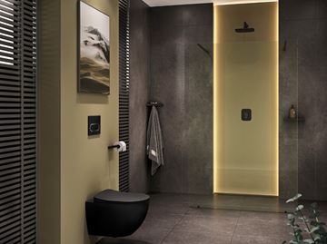 RAVAK UNI CHROME závesné WC, RimOff splachovanie, čierna  X01794 Obrázek - fotka