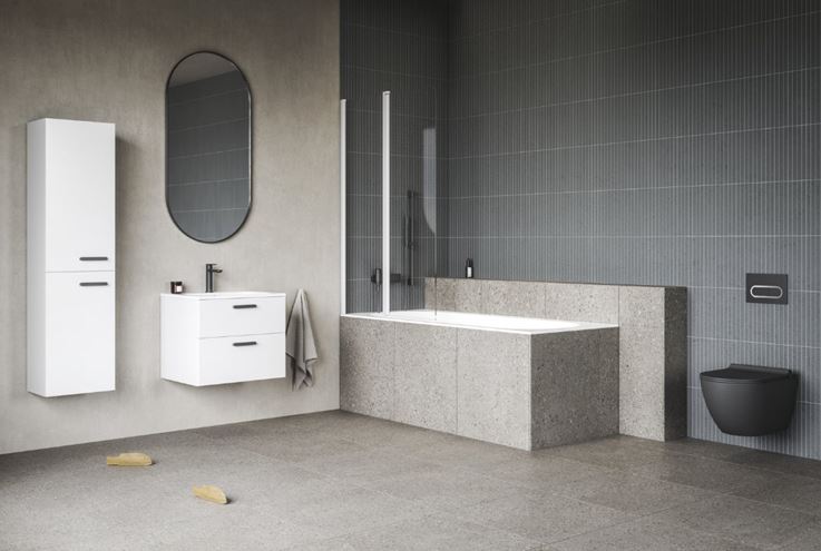 RAVAK UNI CHROME závesné WC, RimOff splachovanie, čierna  X01794 Obrázek - fotka