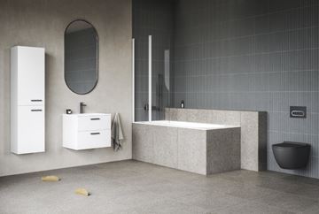 RAVAK UNI CHROME závesné WC, RimOff splachovanie, čierna  X01794 Obrázek - fotka