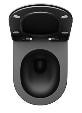 RAVAK UNI CHROME závesné WC, RimOff splachovanie, čierna  X01794 Obrázek - fotka