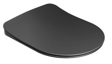 RAVAK UNI CHROME FLAT WC sedadlo Slim, SoftClose, čierna 