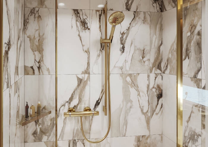 HANSGROHE RAINDANCE SELECT S 3JET ručná sprcha pr. 125 mm, 3 prúdy, vzhľad lešteného zlata 26530990 Obrázek - fotka