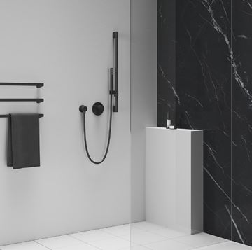 RAVAK SATINFLEX 913.22BLM sprchová hadica 1500 mm, hladká, EasyTwist, plast, matná čierna  X07P671 Obrázek - fotka