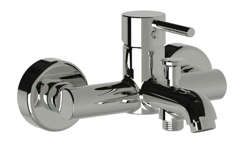 JIKA MIO STYLE vaňová nástenná batéria, s prepínačom, chróm H3212F70044001 Obrázek - Hlavní obrázek