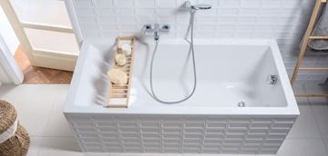JIKA MIO STYLE vaňová nástenná batéria, s prepínačom, chróm H3212F70044001 Obrázek - fotka