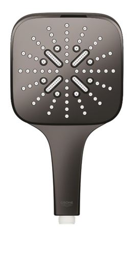 GROHE RAINSHOWER SMARTACTIVE 130 CUBE ručná sprcha 130x130 mm, 3 prúdy, Water Saving, hard graphite 26582A00 Obrázek - fotka