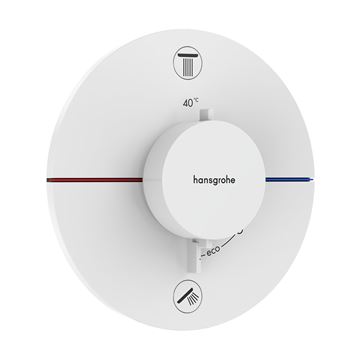 HANSGROHE SHOWERSELECT COMFORT S podomietková termostatická batéria, pre 2 spotrebiče, matná biela