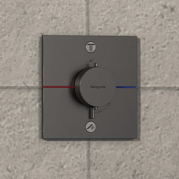 HANSGROHE SHOWERSELECT COMFORT E podomietková termostatická batéria, kartáčovaný čierny chróm 15572340 Obrázek - fotka
