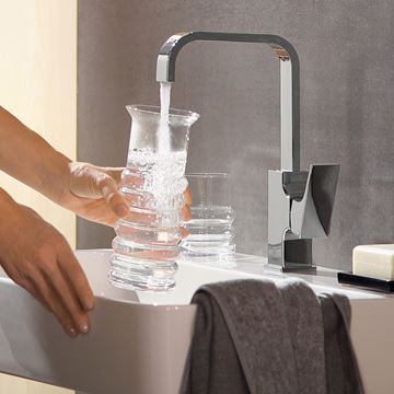 HANSGROHE METROPOL umývadlová stojanková batéria, s odtokovou súpravou, EcoSmart, chróm 32511000 Obrázek - fotka