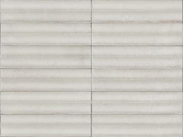 MARAZZI LUME obklad 6x24 cm, lesk reliéf 3D, off white