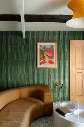 MARAZZI LUME obklad 6x24 cm, štruktúra 3D Swing, lesk, green MP92 Obrázek - fotka