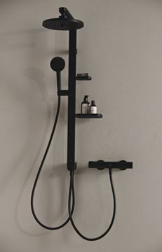 IDEAL STANDARD ALU+ ručná sprcha pr. 100 mm, 2 prúdy, matná čierna BD580XG Obrázek - fotka