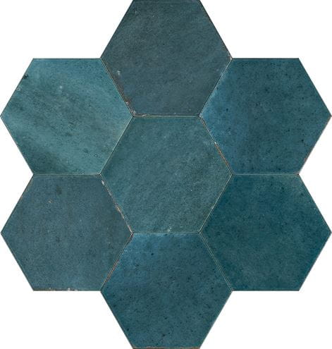 MARAZZI LUME dlažba 21x18,2 cm, hexagón, lesk, blue MFFF Obrázek - Hlavní obrázek