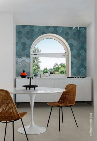 MARAZZI LUME dlažba 21x18,2 cm, hexagón, lesk, blue MFFF Obrázek - fotka