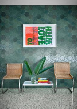 MARAZZI LUME dlažba 21x18,2 cm, hexagón, lesk, green MFFG Obrázek - fotka