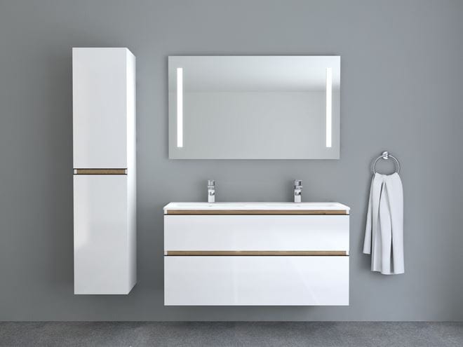 INTEDOOR BARI skrinka pod dvojumývadlo 120x46x61 cm, 2 zásuvky, aqua marina mat BA120D2ZA6766 Obrázek - fotka