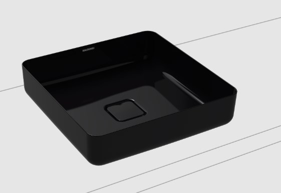 KALDEWEI MIENA 3184 umývadlo na dosku 40 cm, bez prepadu, smaltovaná oceľ, Perl-Effect, čierna 909506003701 Obrázek - Hlavní obrázek