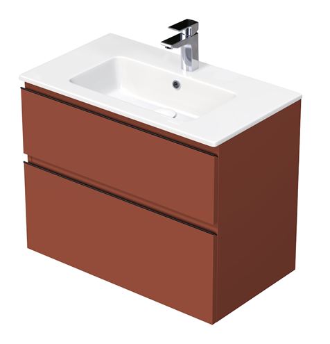 INTEDOOR BARI skrinka pod umývadlo 80x46x61 cm, 2 zásuvky, cotto mat BA802ZA9556 Obrázek - Hlavní obrázek